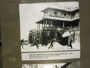 Caption reads: "Taking over Hue city, March 25, 1975"