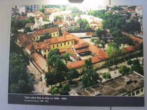 Picture of Hoa Lo prison (the "Hanoi Hilton") as it once looked. Only a small part of this building is left. A high rise hotel is now next door.