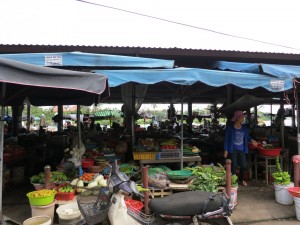 Market in Hoi An. The river is just on the other side.