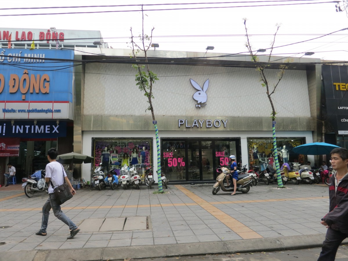 Playboy in Hanoi. Very likely a knock-off store. Dunno, we didn't go in.
